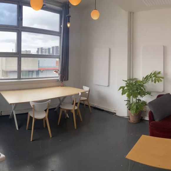 Bureau privé 18 m² 4 postes Location bureau Rue Georges Auric Paris 75019 - photo 1