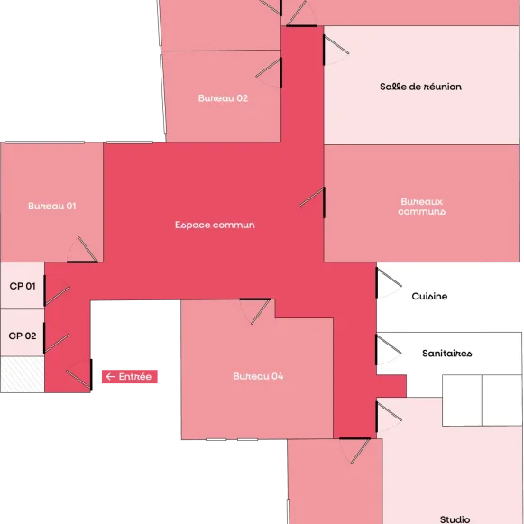Bureau privé 6 m² 2 postes Location bureau Rue de Talleyrand Reims 51100 - photo 6