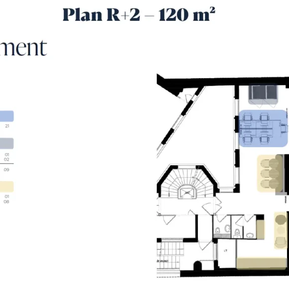 Espace indépendant 120 m² 21 postes Location bureau Rue Auber Paris 75009 - photo 3