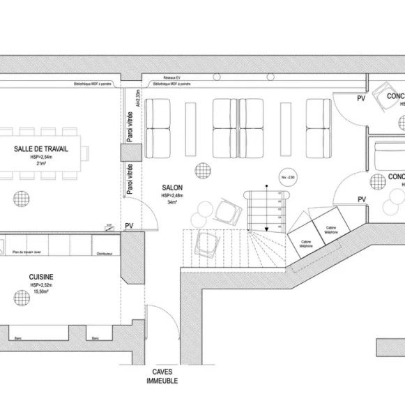 Bureau privé 21 m² 5 postes Location bureau Rue Saint-Martin Paris 75004 - photo 2