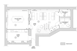 Bureau privé - 75004 - 5 postes - 2500€