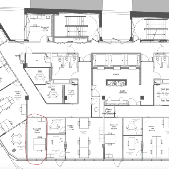 Bureau privé 13 m² 2 postes Coworking Rue de Courcelles Paris 75008 - photo 1