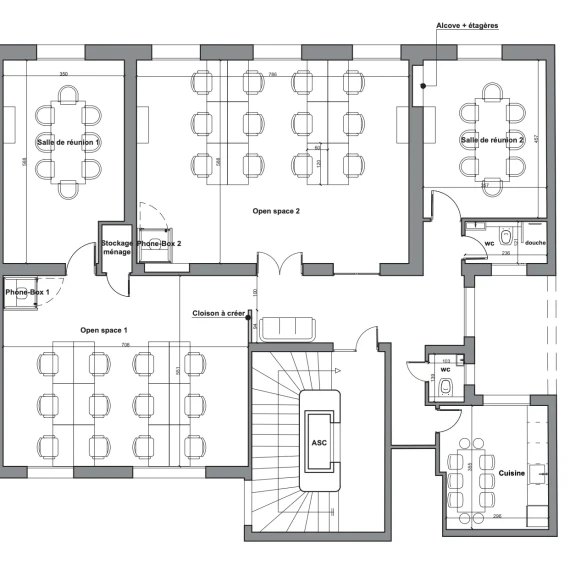 Espace indépendant 147 m² 24 postes Location bureau Rue de Châteaudun Paris 75009 - photo 13