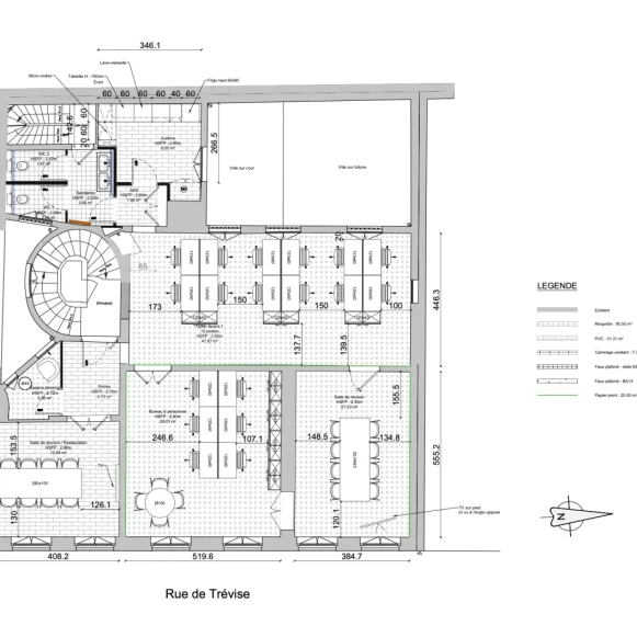 Espace indépendant 145 m² 20 postes Location bureau Rue de Trévise Paris 75009 - photo 3