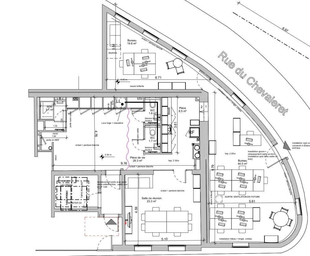 Open Space - 75013 - 5 postes - 450€