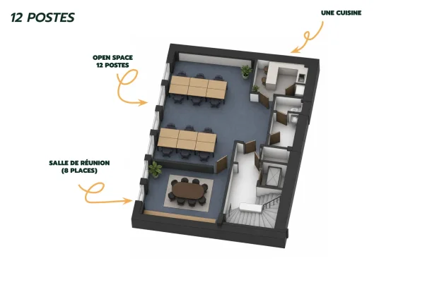 Espace indépendant - 75002 - 12 postes - 7000€