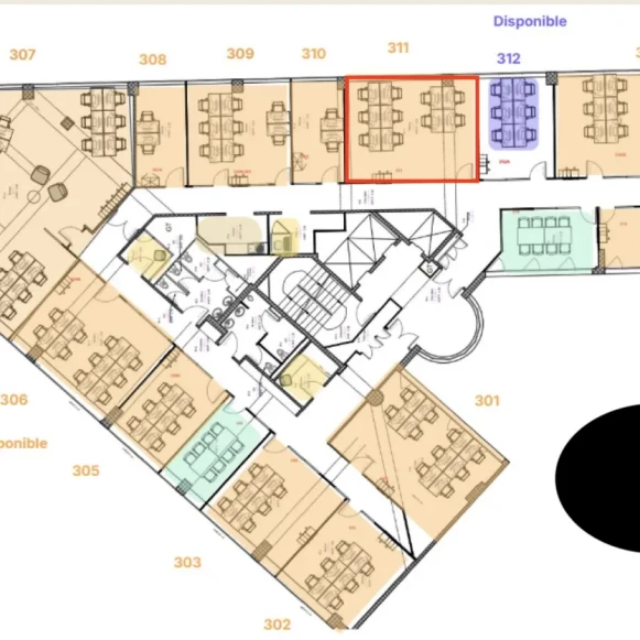 Bureau privé 65 m² 10 postes Location bureau Boulevard Gouvion-Saint-Cyr Paris 75017 - photo 8