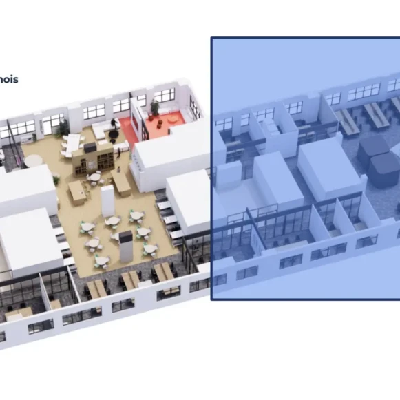 Espace indépendant 487 m² 70 postes Location bureau Rue Jean Antoine de Baïf Paris 75013 - photo 5