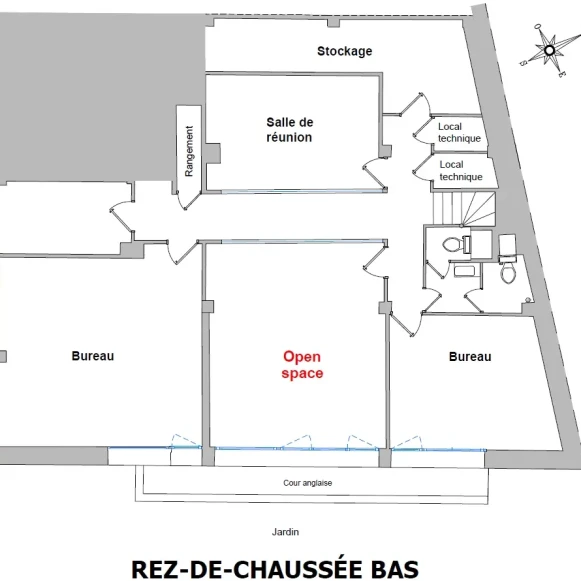 Open Space  4 postes Location bureau Rue Pierre Nicole Paris 75005 - photo 5