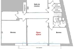 Open Space - 75005 - 4 postes - 490€