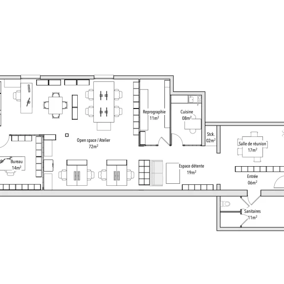 Espace indépendant 157 m² 12 postes Coworking Rue du Sergent Godefroy Montreuil 93100 - photo 2