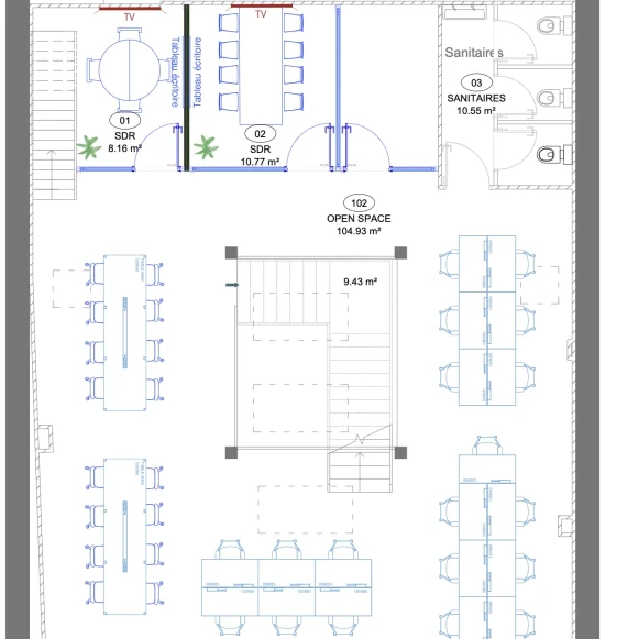 Espace indépendant 410 m² 54 postes Coworking Rue Dulong Paris 75017 - photo 7