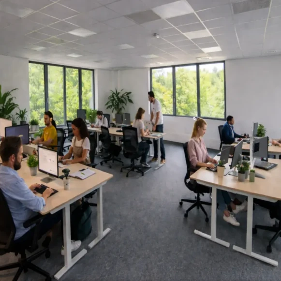 Espace indépendant 475 m² 40 postes Location bureau Boulevard Ampère Chauray 79180 - photo 2