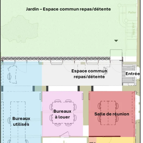 Open Space  4 postes Location bureau Rue René Peigne Nantes 44200 - photo 6