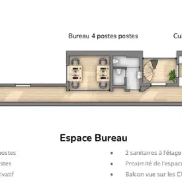 Bureau privé 110 m² 14 postes Coworking Avenue des Champs-Élysées Paris 75008 - photo 3