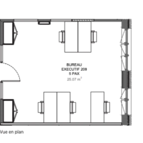 Bureau privé 25 m² 6 postes Location bureau Boulevard Malesherbes Paris 75008 - photo 5