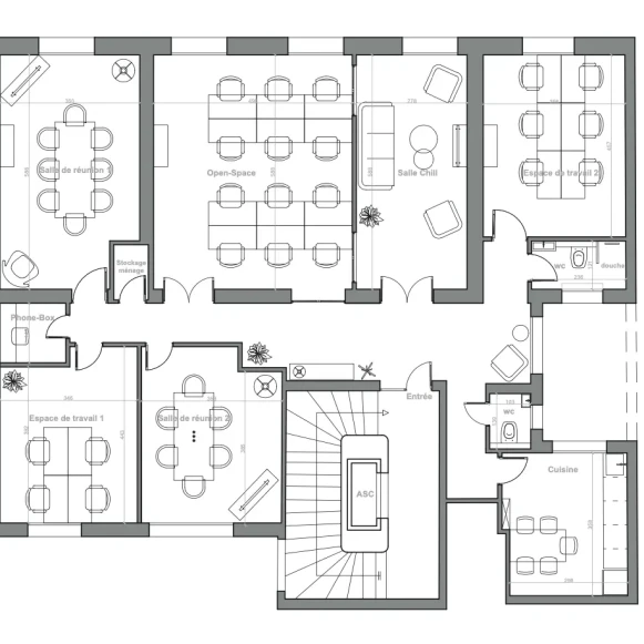 Espace indépendant 147 m² 24 postes Location bureau Rue de Châteaudun Paris 75009 - photo 7