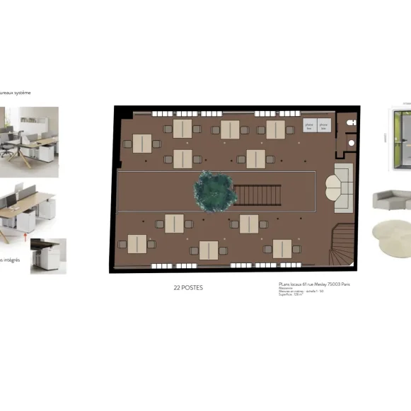 Espace indépendant 372 m² 44 postes Location bureau Rue Meslay Paris 75003 - photo 4