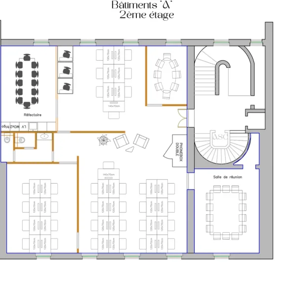Espace indépendant 217 m² 37 postes Coworking Rue d'Athènes Paris 75009 - photo 2