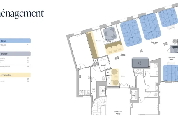 Espace indépendant - 75008 - 20 postes - 16001€