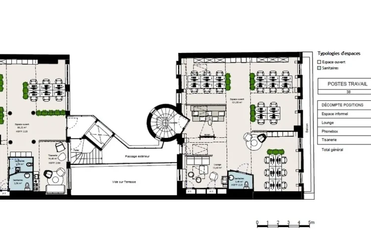 Espace indépendant - 75017 - 130 postes - 117000€