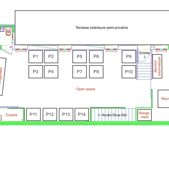 Espace indépendant 124 m² 14 postes Location bureau Rue Gabriel Péri Saint-Denis 93200 - photo 2