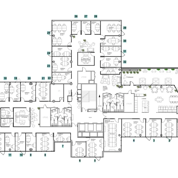 Bureau privé 18 m² 6 postes Location bureau Rue Pleyel Saint-Denis 93200 - photo 11