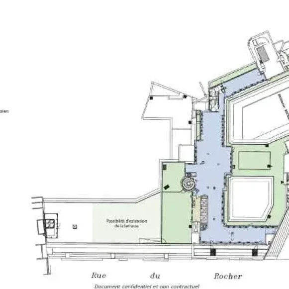Espace indépendant 12 576 m² 1000 postes Location bureau Rue de Vienne Paris 75008 - photo 11
