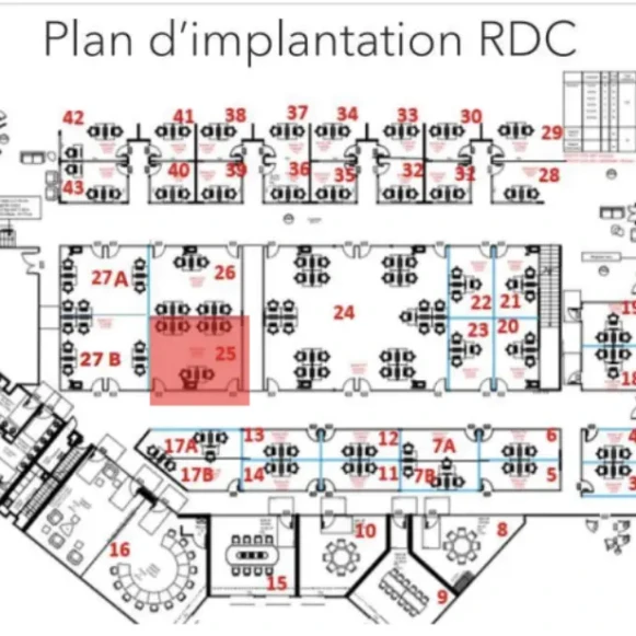 Bureau privé 34 m² 8 postes Location bureau Avenue Thiers Nice 06000 - photo 3