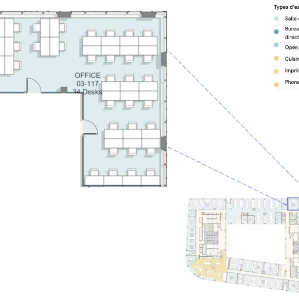 Bureau privé 168 m² 34 postes Coworking Avenue de France Paris 75013 - photo 7