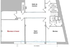 Bureau privé - 75005 - 5 postes - 1900€