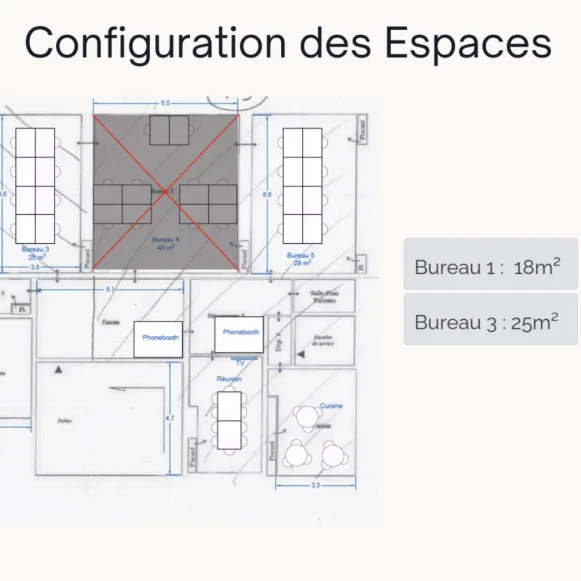 Bureau privé 20 m² 6 postes Location bureau Rue de Liège Paris 75008 - photo 3