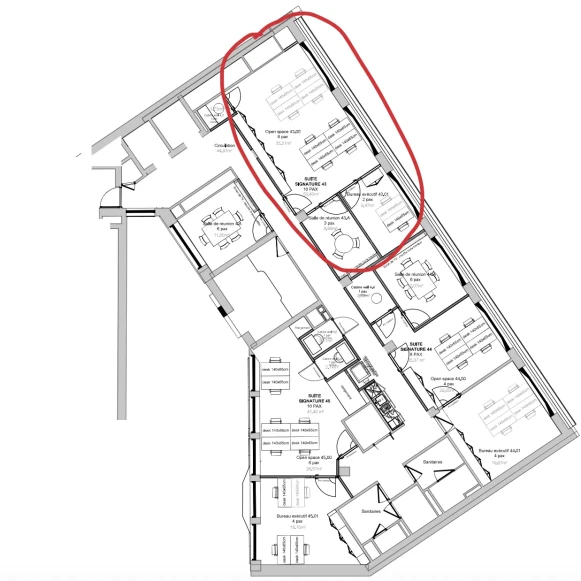 Bureau privé 53 m² 10 postes Coworking Avenue de Messine Paris 75008 - photo 1