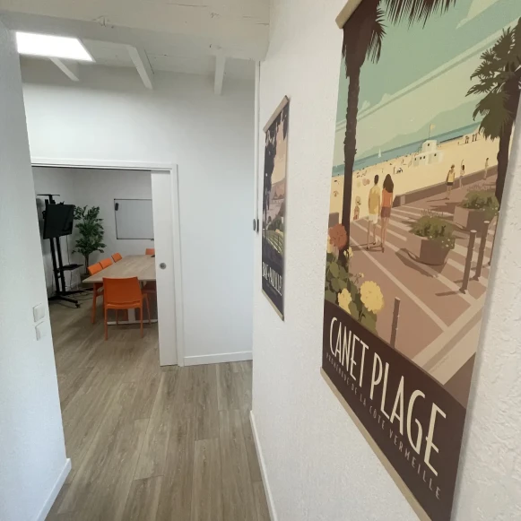 Bureau privé 20 m² 5 postes Coworking Rue Pierre Semard Le Soler 66270 - photo 3