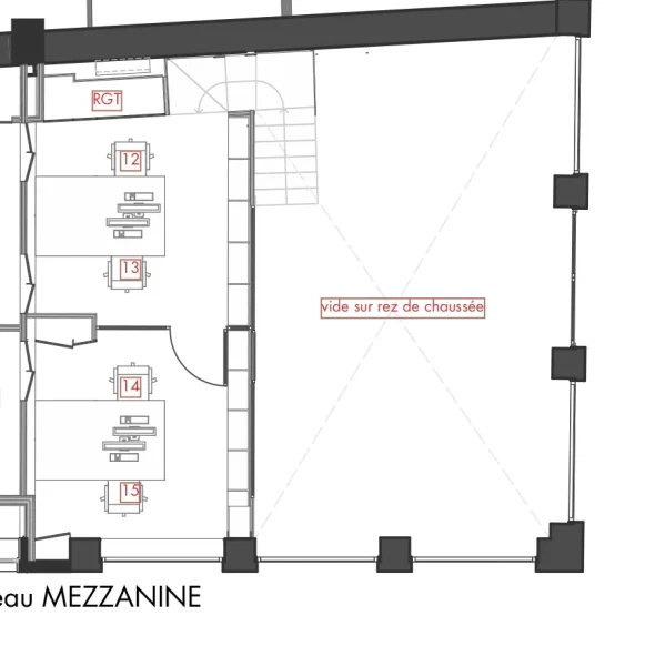 Open Space  7 postes Location bureau Rue Gigodot Lyon 69004 - photo 14