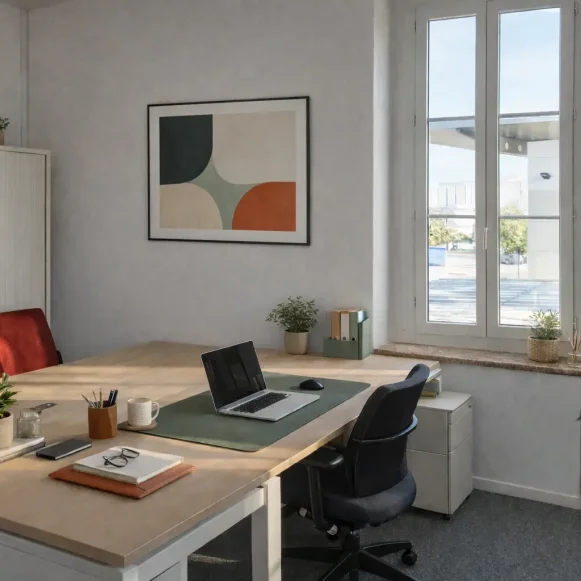 Bureau privé 17 m² 3 postes Location bureau Rue Professeur Calmette Cenon 33150 - photo 2