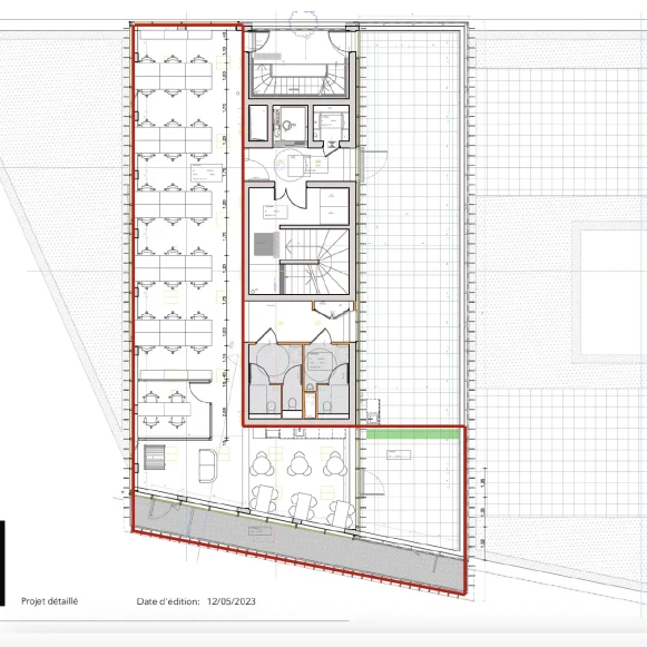 Espace indépendant 125 m² 32 postes Location bureau Rue de l'Ouche Buron Nantes 44300 - photo 8