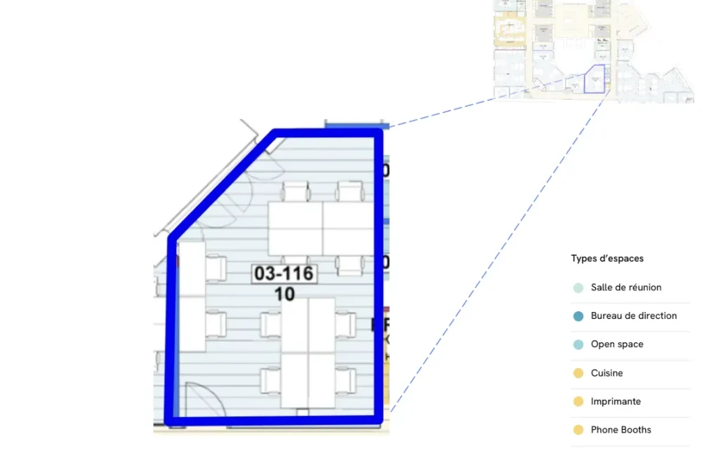 Bureau privé - 75008 - 10 postes - 6417€