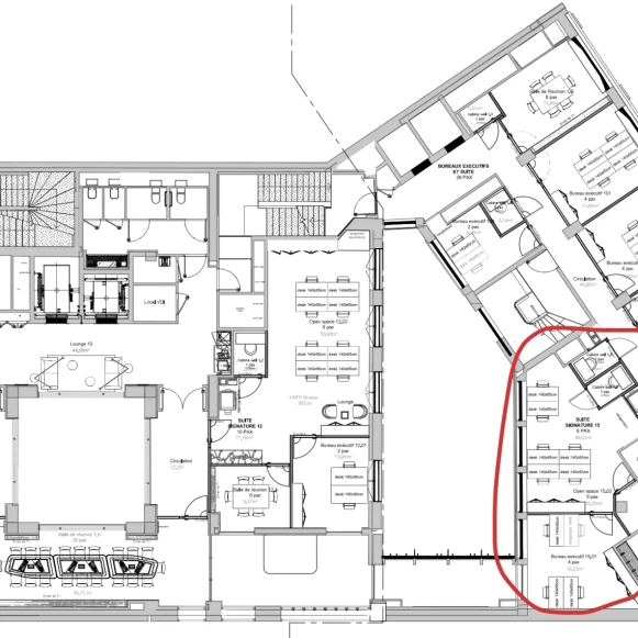 Bureau privé 48 m² 10 postes Location bureau Avenue de Messine Paris 75008 - photo 1