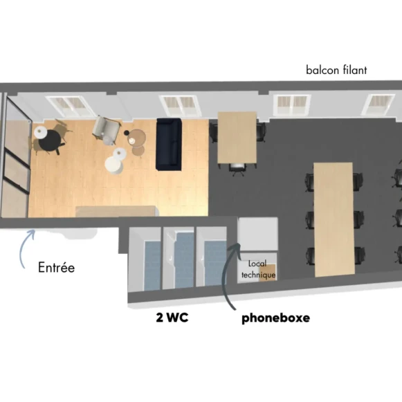 Espace indépendant 95 m² 15 postes Location bureau Rue de Châteaudun Paris 75009 - photo 5