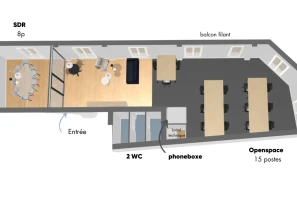 Espace indépendant - 75009 - 15 postes - 7800€