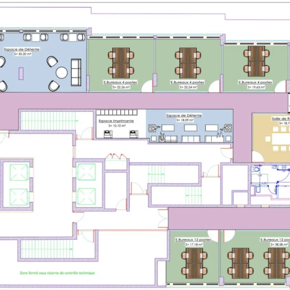 Espace indépendant 629 m² 42 postes Location bureau Esplanade Charles de Gaulle Nanterre 92000 - photo 5