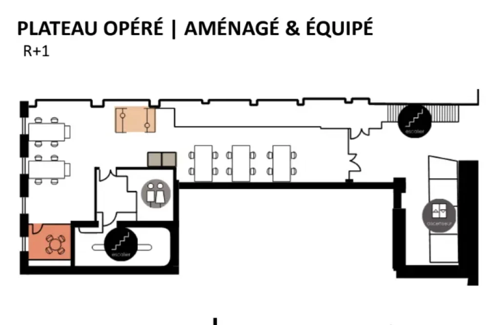 Bureau privé - 75008 - 12 postes - 10500€