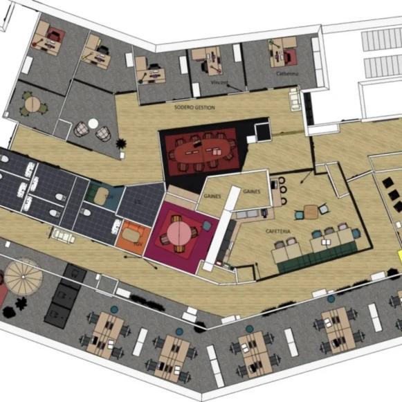 Bureau privé 15 m² 4 postes Coworking Rue de Châtillon Rennes 35000 - photo 4