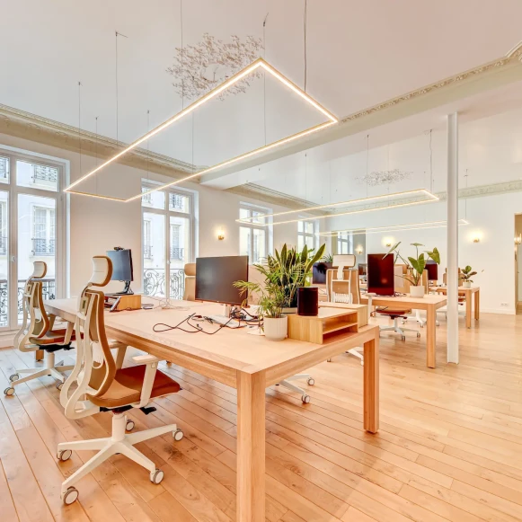 Espace indépendant 165 m² 32 postes Location bureau Rue La Fayette Paris 75009 - photo 2