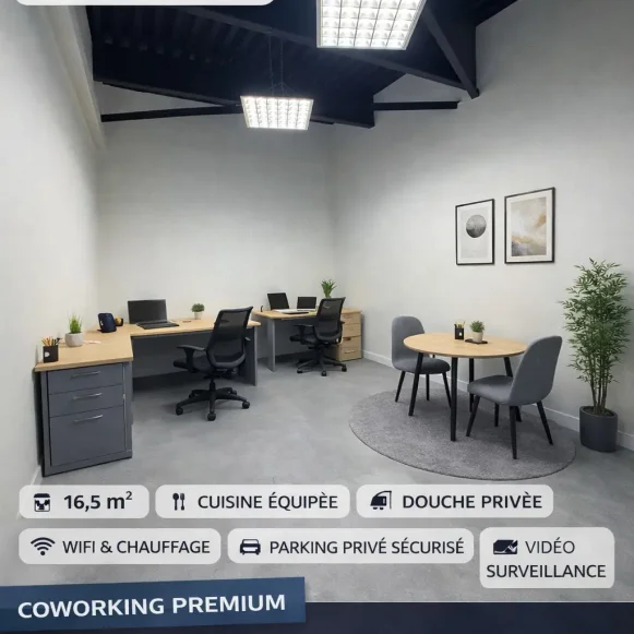 Bureau privé 13 m² 4 postes Location bureau Rue de la Calypso Hénin-Beaumont 62110 - photo 1