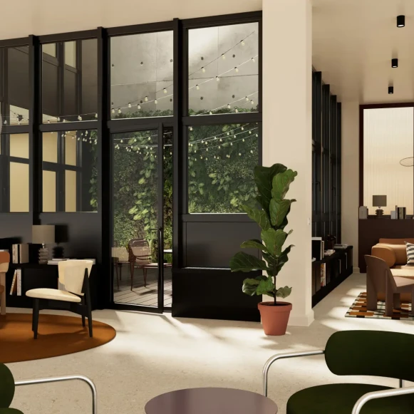 Bureau privé 14 m² 4 postes Coworking Rue de Laborde Paris 75008 - photo 2