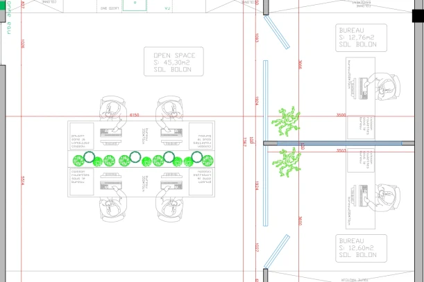 Open Space - 69260 - 8 postes - 330€