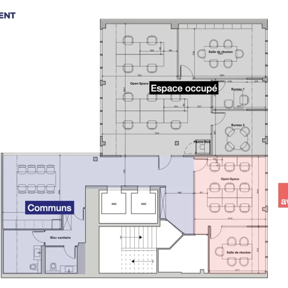 Bureau privé 50 m² 9 postes Location bureau Boulevard Diderot Paris 75012 - photo 1