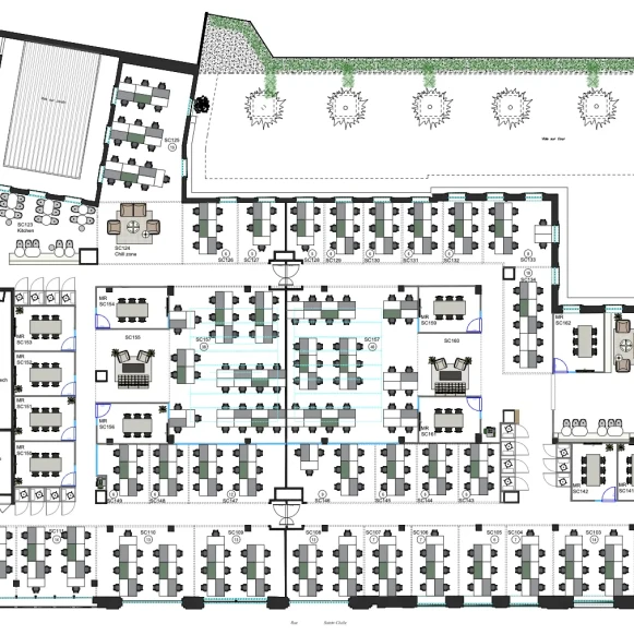 Espace indépendant 2 000 m² 347 postes Location bureau Rue Sainte-Cécile Paris 75009 - photo 4